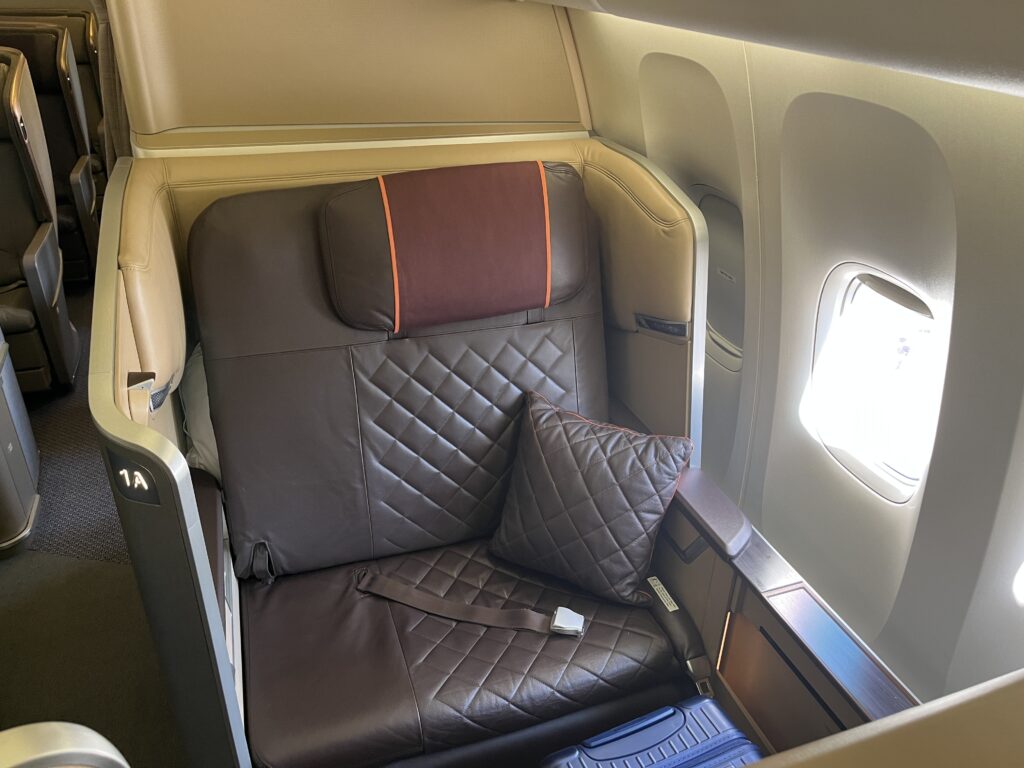 Singapore ZRH SIN First