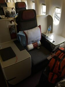 BKK – VIE – FRA with Austrian in BC